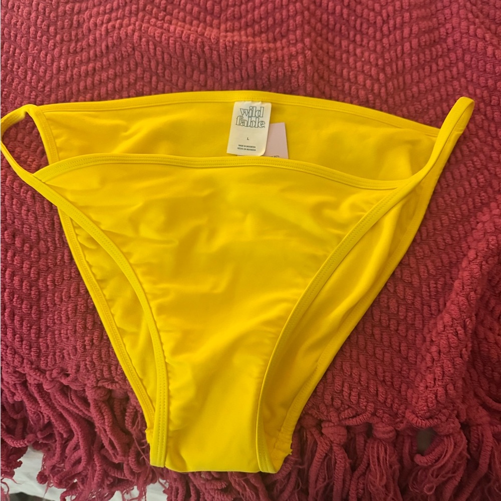 NWT Wild Fable Yellow Swimsuit Bottoms